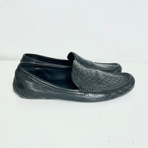 Coach C Print ‘Jake’ Mens Black Leather Loafers main image 6